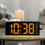 horloge numérique LED moderne multi couleurs ambiancé réglable sans marque