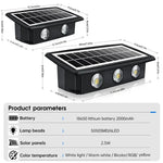 applique murale solaire led moderne noire blanche jaune bleue panneau solaire adhésif fixeextérieur