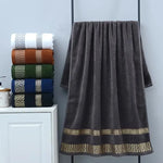 serviettes bain coton noël motif géométrique noir gris vert bleu marron blanc classiquespaque