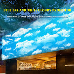 projecteur effets lumineux nuages bleu blanc moderne télécommandeextérieur led ip65 aluminium