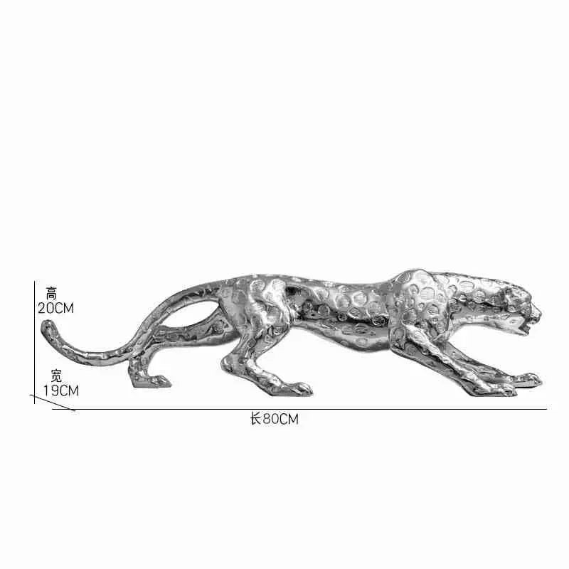 statue jaguar or texture fourrure moderne élégant pierre décor intérieur chambre