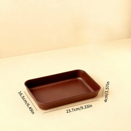 assiettes marron texture bois modernes poignées profondes fruits aliments service cuisine