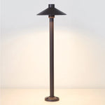 lampe extérieure moderne led noire étanche aluminium base fixation 500mm 690mm