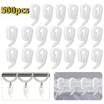 crochets suspension rideau blancs modernes pvc 100pcs 200pcs 500pcs accessoires fenêtres