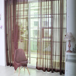 rideaux transparents moderne blanc motif plissé vertical décoration salon chambre coucher