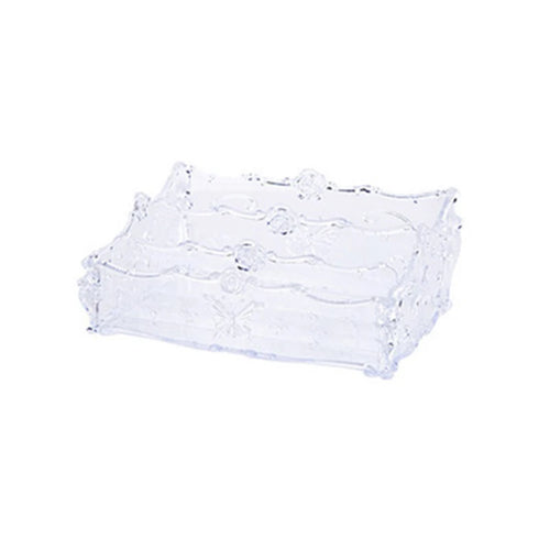 organisateur cosmétiques transparent ornements floraux classiques poignées métalliques réutilisable multiple grilles trousse maquillage