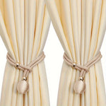 attaches rideaux décoratives polyester tressure élégantes couleurs variées fixations rideaux elastiques
