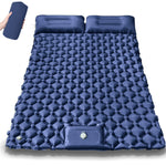 matelas gonflable camping pliant pompe main sac rangement oreiller randonnée