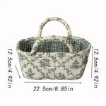 panier rangement pliable polyester toile jouy vintage blanc carreaux romantique portable respectueux environnement
