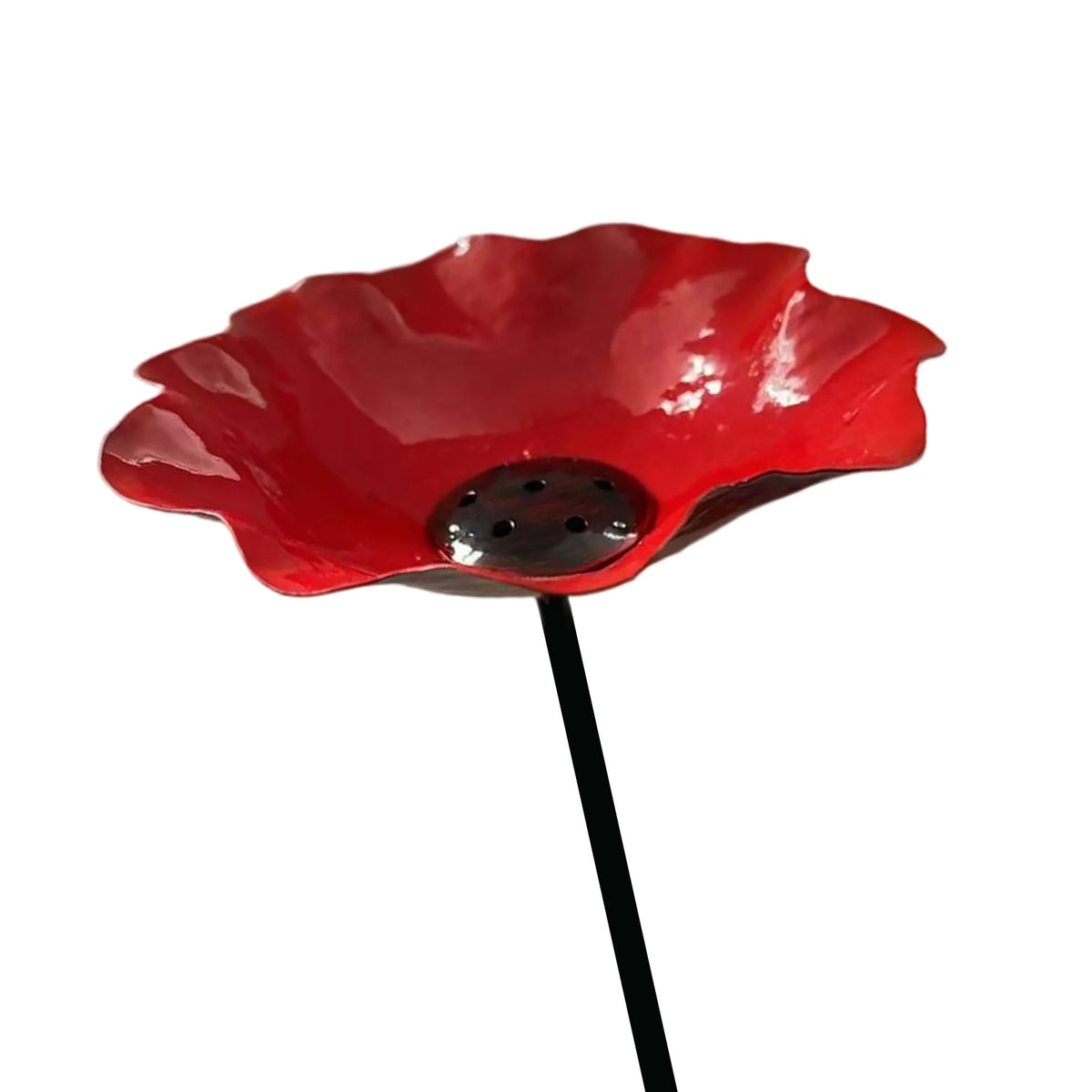 bassin oiseaux rouge jaune bleu forme fleur métal moderneextérieur jardinDecorationPapillonsAbeilles
