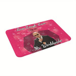 tapis rose pitbull live rire amour antidérapant résistant extérieur intérieur prière plageolvable machine