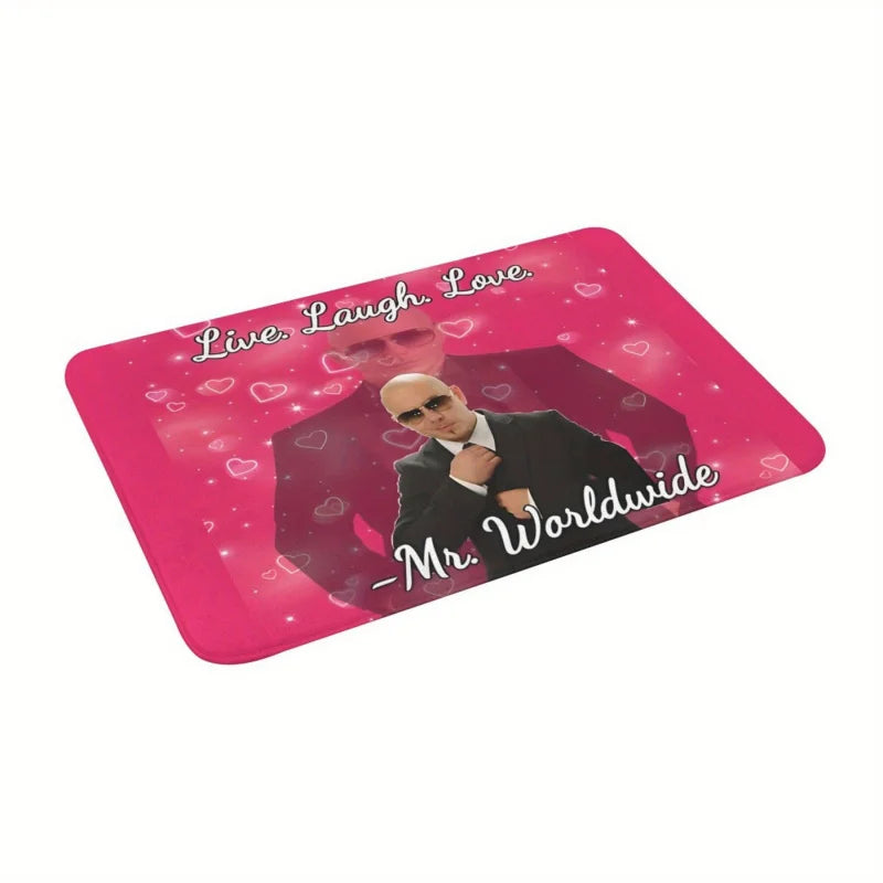 tapis rose pitbull live rire amour antidérapant résistant extérieur intérieur prière plageolvable machine
