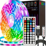 ruban led multicolore moderne télécommande 44 touches adhésif guide chambre salon deco fête