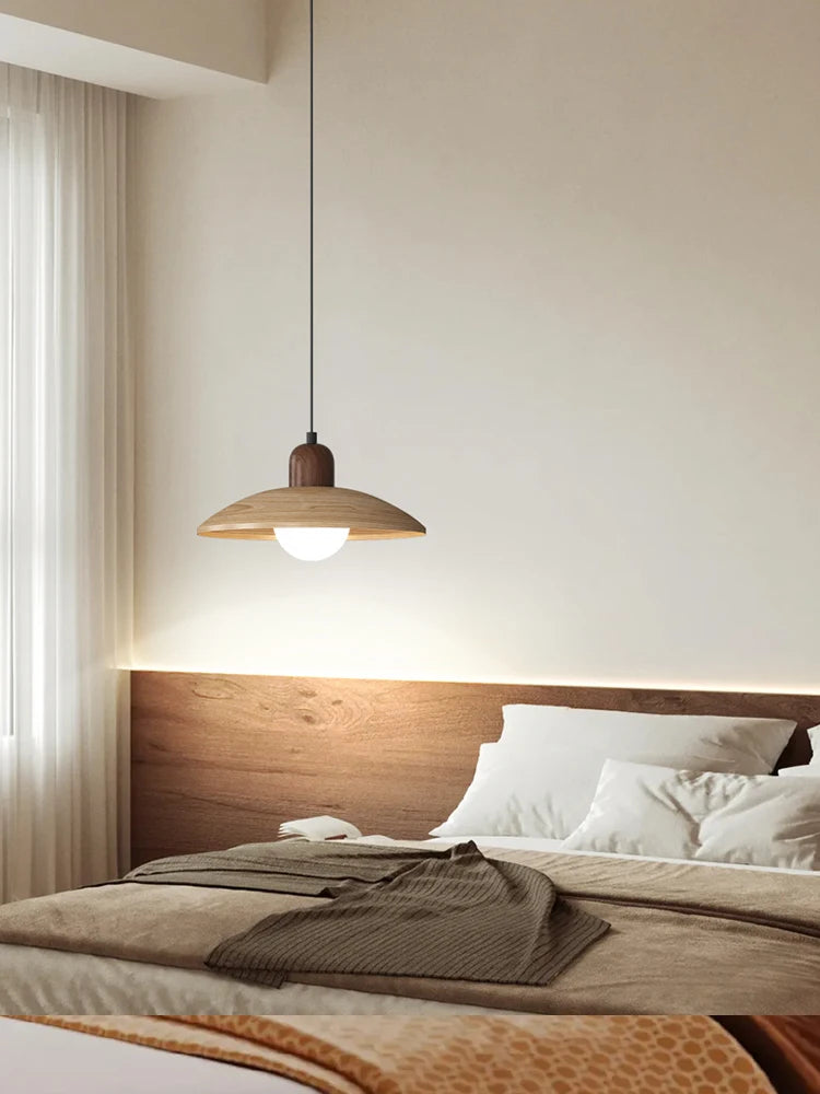 suspension lumineuse moderne bois clair taille 100cm éclairage salon chambre restaurant
