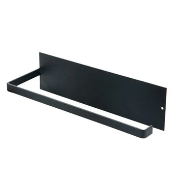 support rouleau papier toilette blanc noir adhésif moderne minimaliste métal mat