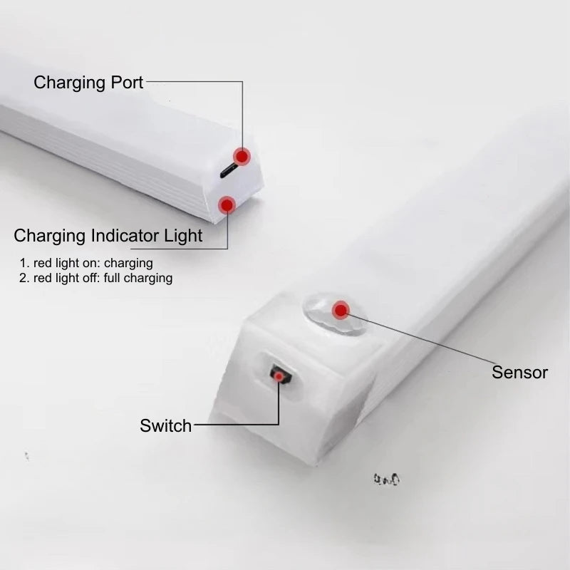 lampe mouvement led rechargeable détecteur présence induction cuisine chambre camping