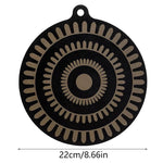 protecteur plaque cuisson silicone noir beige motif géométrique moderne opacité