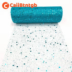rubans pailletés couleur bleue rose noir texturés 25 yards 15cm largeur festive bricolage mariage