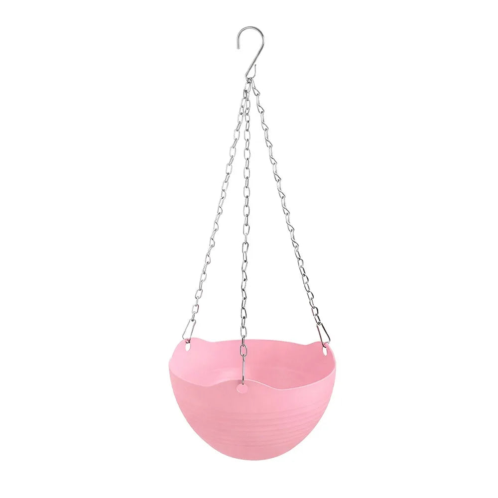 pots fleurs suspendus moderne rayures horizontales blanc vert rose orange jaune bleu beige