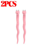 stylos forme vers rose créatif facile utiliser sans batterie ludique maison