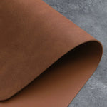tapis table moderne simili cuir marron bleu marine gris vert pastel