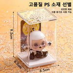 organisateur collection transparent empilable figurines modernes acrylique différentes couleurs clips