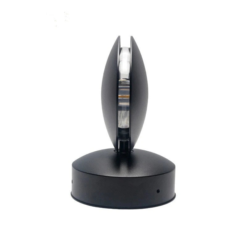lampe led rotative contemporaine nickel brossé adhésive maison brillante spherique moderne