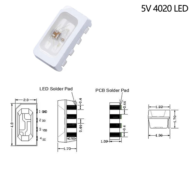 diodes led blanc ws2812b 5v 3528 5050 adhésif électronique plat nouvelle qualité