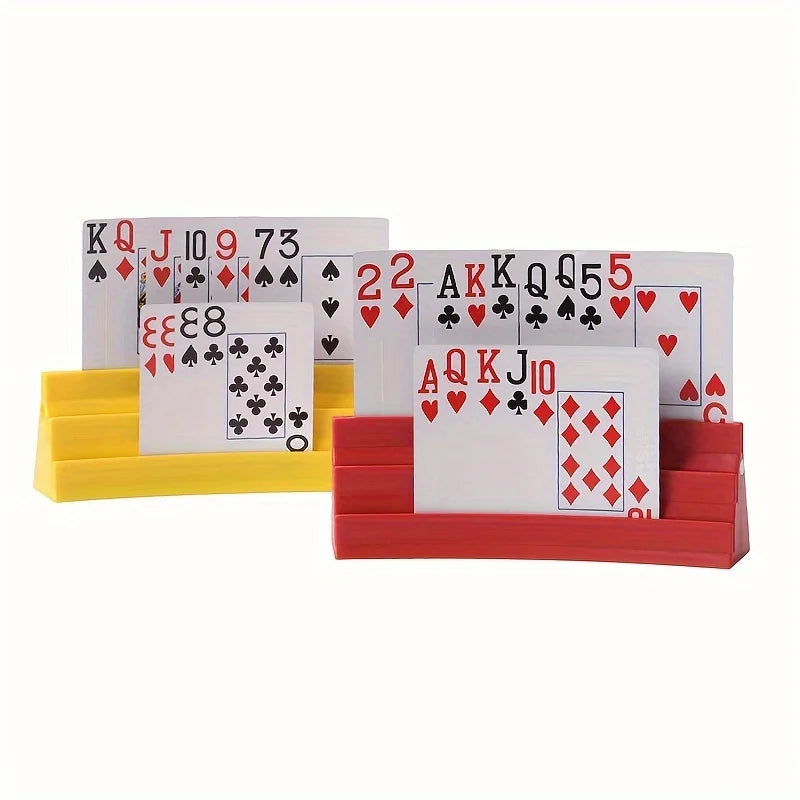 support cartes jeu couleur jaune bleu rouge vert moderne plastique