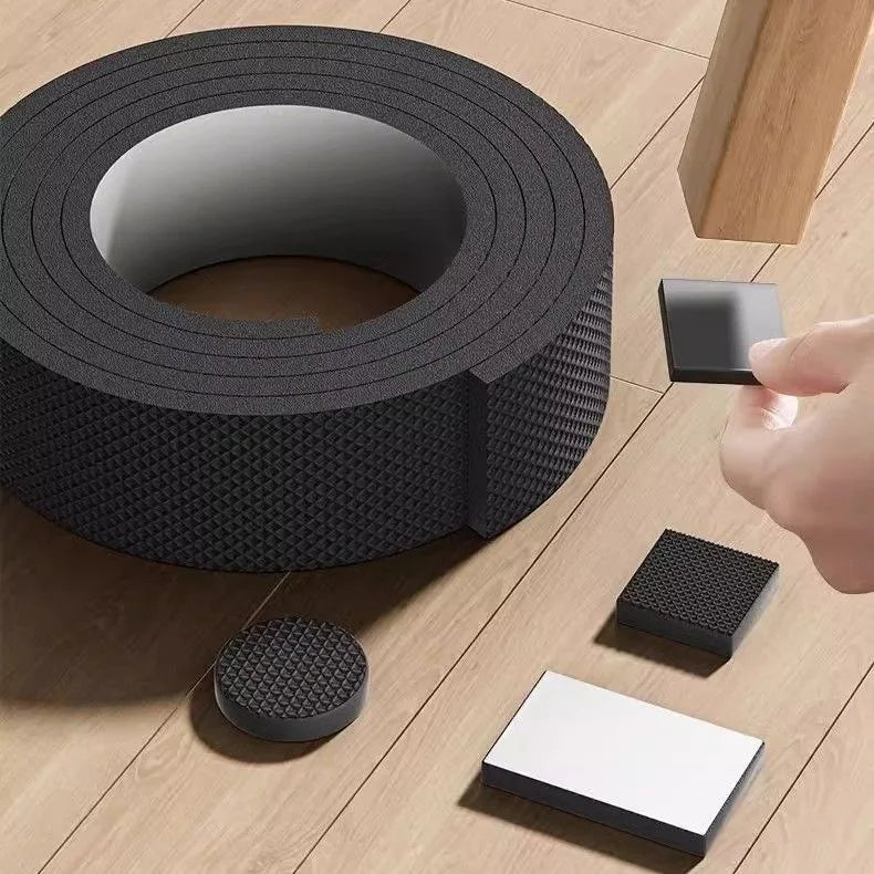 protections pieds meubles adhésives pads prédécoupés rouleau ruban texturés losanges utilitaires noir blanc