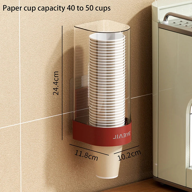 distributeur tasses papier adhésif moderne beige rouge tissé
