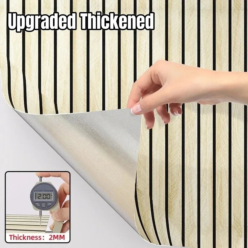 papier peint vinyle moderne grain bois bande autoadhésif résistant humidité cuisine chambre salon