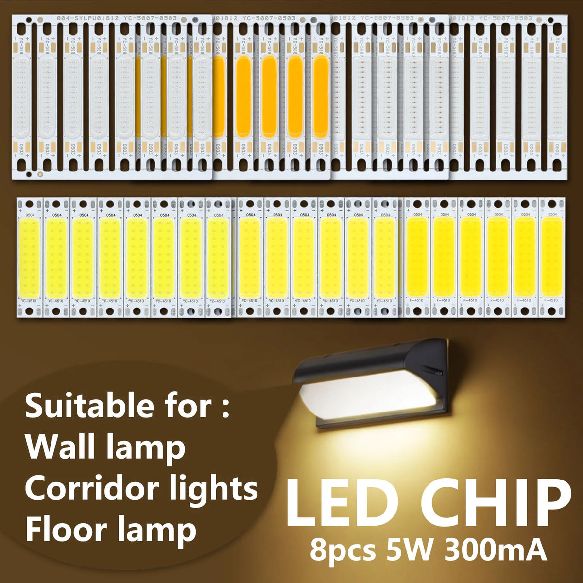 ampoules led 5w 300ma blanc froid neutre rouge vert bleu jaune pièces