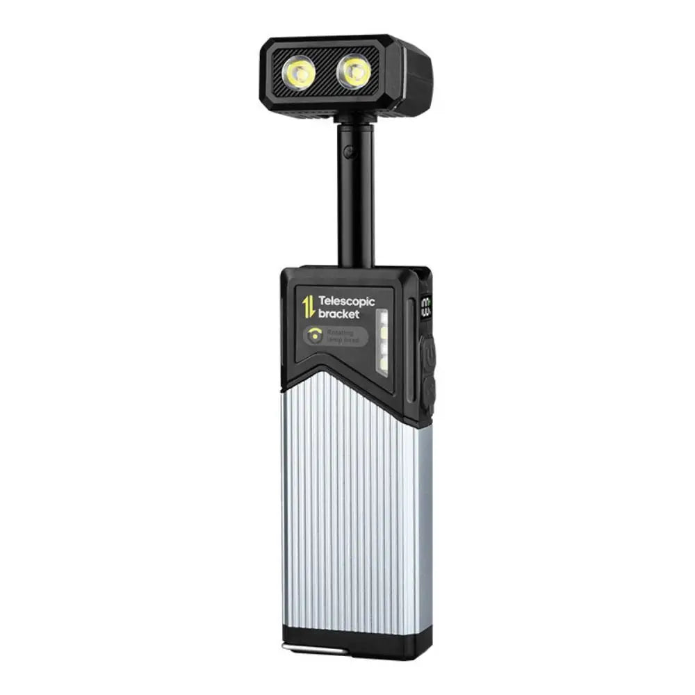 lampe torche rechargeable aimantée réglable noir moderne rayures horizontales