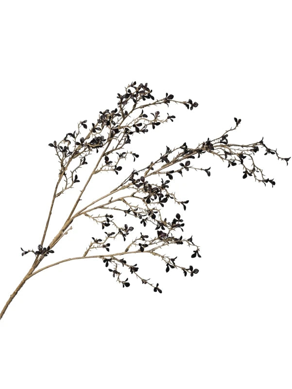branche artificielle feuilles simples vase décoration intérieure naturelle minimaliste noir jaune rose violet bleu