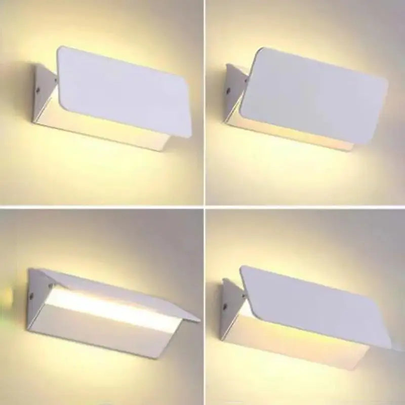 lampe murale led blanche moderne aluminium salon chambre éclairage lecture