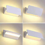lampe murale led blanche moderne aluminium salon chambre éclairage lecture