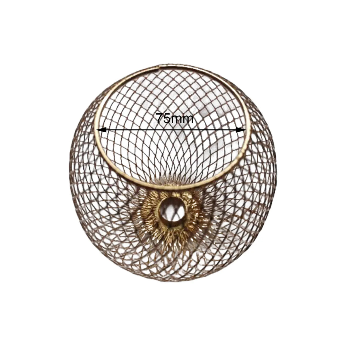 abat jour ball clip on doré filetage métal opacité classique suspension