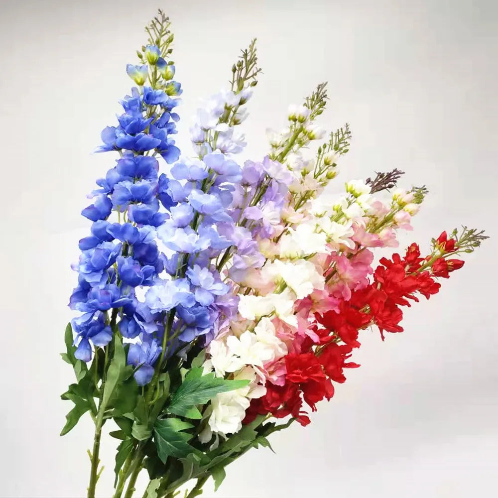 guirlande fleurs artificielles bleu rose blanc violet modernes intérieur décoration mariage baby shower