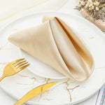 serviettes table rose pâle bleu royal beige clair modernes 12 pièces satinées polyester