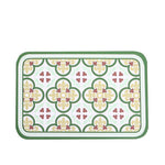 tapis table classique motifs floraux géométriques silicone respectueux environnement vert beige marron orange