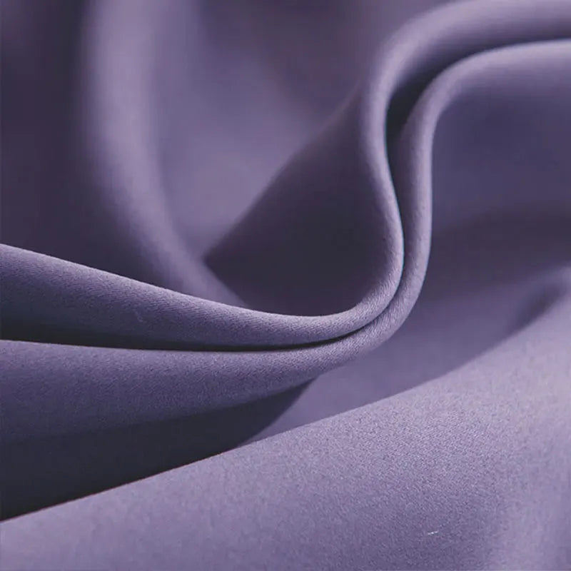 rideau moderne uni polyester opaque gris vert violet orange maison hospitalité