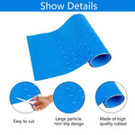tapis antidérapant bleu diamanté piscine protection sol fond marin opalescent