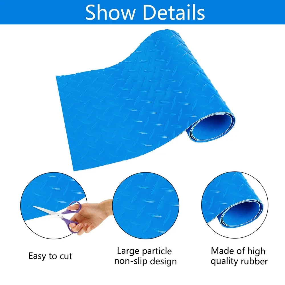 tapis antidérapant bleu diamanté piscine protection sol fond marin opalescent