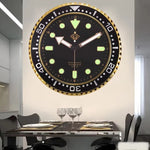 horloge murale moderne quartz aiguille vert noir bleu salon chambre