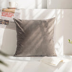 coussin velours violet moderne décoration maison 45x45cm sofa chambre