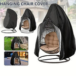 housse protection fauteuil suspendu tissu oxford noir intérieur argenté drawstring moderne extérieur