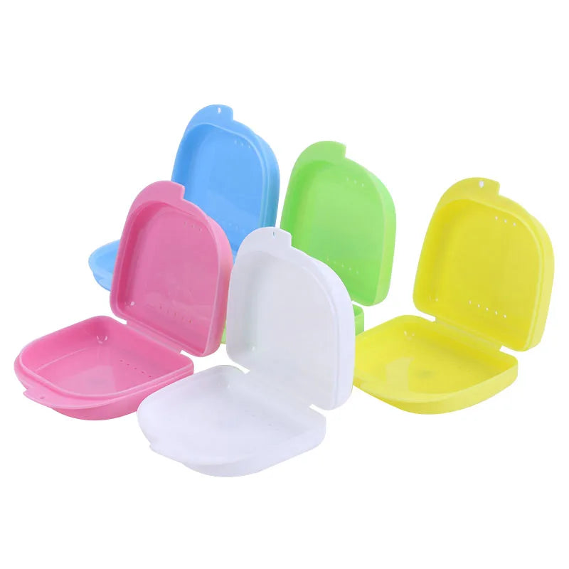 boîtes pilules pratique vert rose violet blanc jaune respectueuses environnement compactes stockage organisation dents