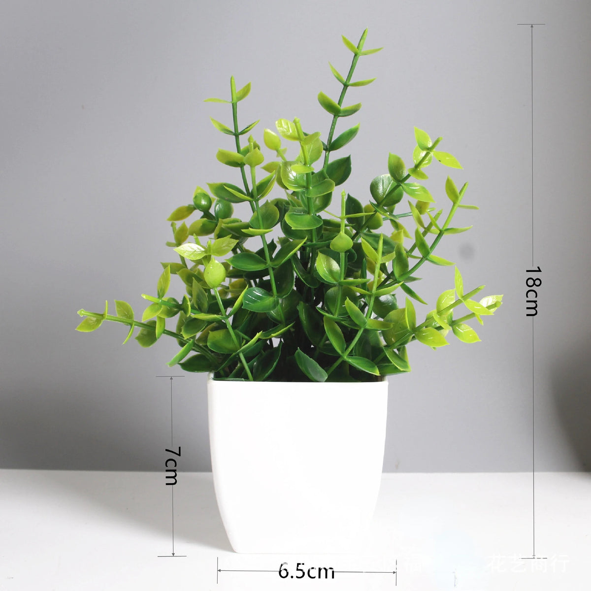plantes artificielles vertes moderne pot blanc extérieur décoration chambre feuilles régulières exposant