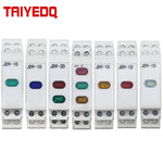 interrupteur électrique blanc rouge moderne rail voyants lumineux ac dc 230v
